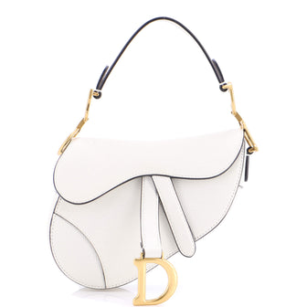 Christian Dior Saddle Handbag Leather Mini