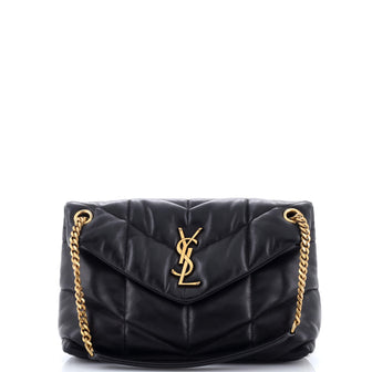 Saint Laurent Loulou Puffer Shoulder Bag Quilted Leather Small