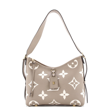 Louis Vuitton CarryAll Hobo Bicolor Monogram Empreinte Giant PM
