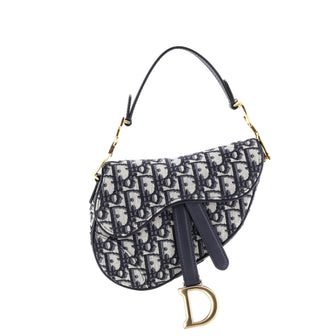 Christian Dior Saddle Handbag Oblique Canvas Mini