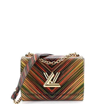 Louis Vuitton Twist Handbag Limited Edition Print Epi Leather MM