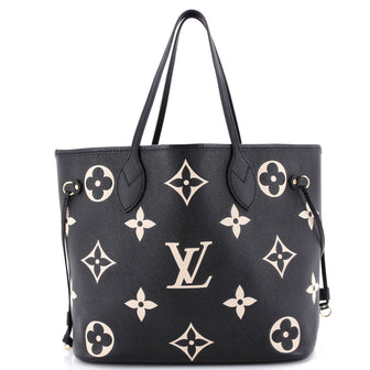 Louis Vuitton Neverfull NM Tote Bicolor Monogram Empreinte Giant MM
