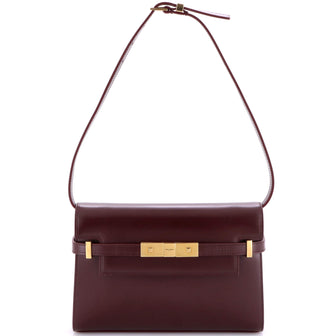 Saint Laurent Manhattan Shoulder Bag Leather Small