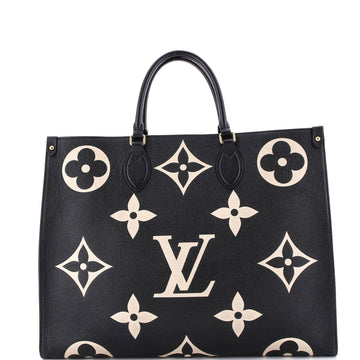 Louis Vuitton OnTheGo Tote Bicolor Monogram Empreinte Giant GM