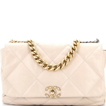 Chanel 19 Flap Bag Quilted Leather Maxi