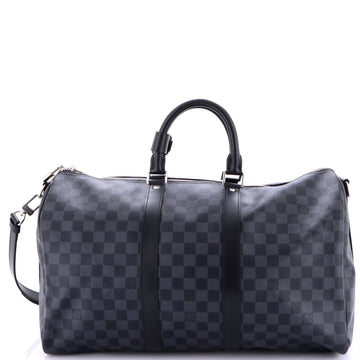 Louis Vuitton Keepall Bandouliere Bag Damier Graphite 45
