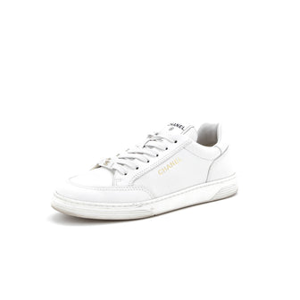 Chanel Women's CC Logo Low-Top Sneakers Leather