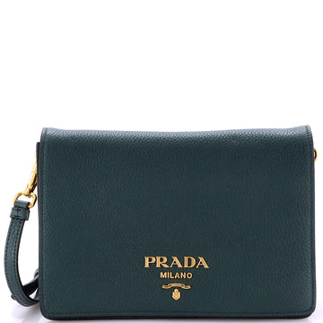 Prada Flap Crossbody Bag Vitello Daino Medium