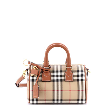 Burberry Bowling Bag Vintage Check Coated Canvas Mini