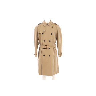 Burberry Men's Long Kensington Trench Coat Cotton