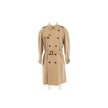 Burberry Men's Long Kensington Trench Coat Cotton