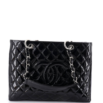 Chanel Grand Shopping Tote Quilted Patent
