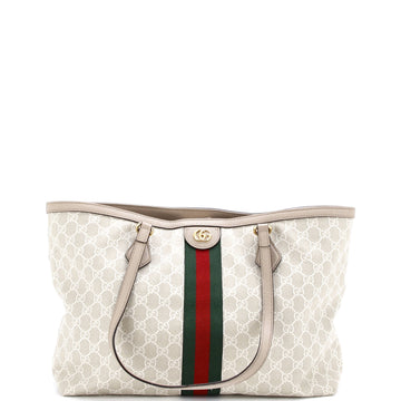 Gucci Ophidia Shopping Tote GG Coated Canvas Medium