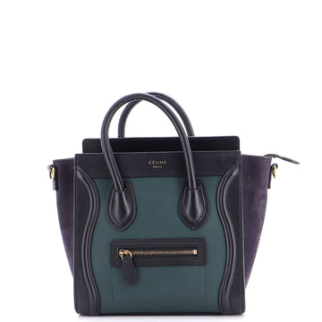 Celine Tricolor Luggage Bag Leather Nano