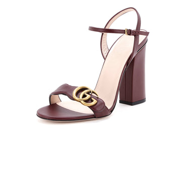 Gucci Women's GG Marmont Block Heel Sandals Leather