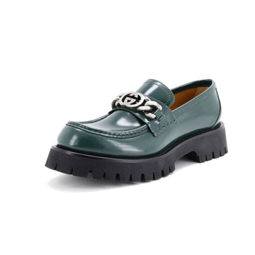 Gucci Men's Interlocking G Jeanne Loafers Leather