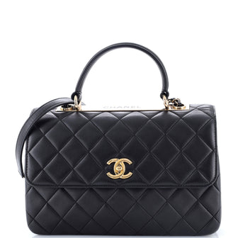 Chanel Trendy CC Top Handle Bag Quilted Lambskin Medium