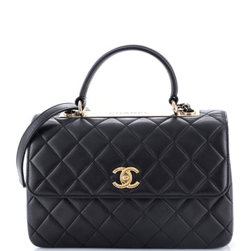 Chanel Trendy CC Top Handle Bag Quilted Lambskin Medium