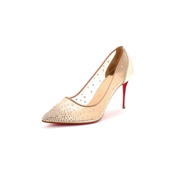 Women's Follies Strass Pumps Crystal Embellished Mesh 100