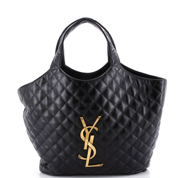 Saint Laurent Icare Shopping Tote Quilted Leather Maxi