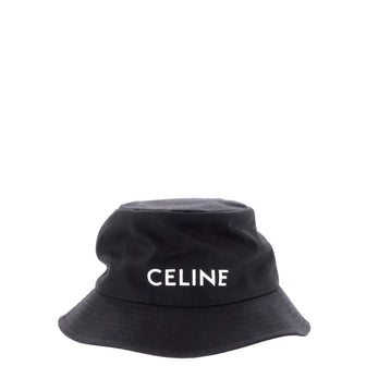 Celine Logo Bucket Hat Printed Canvas