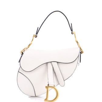 Christian Dior Saddle Handbag Leather Mini