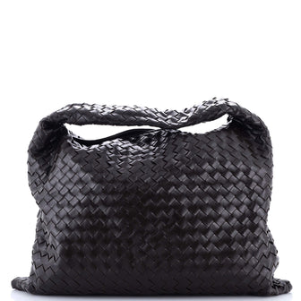 Bottega Veneta Hop Hobo Intrecciato Leather Large