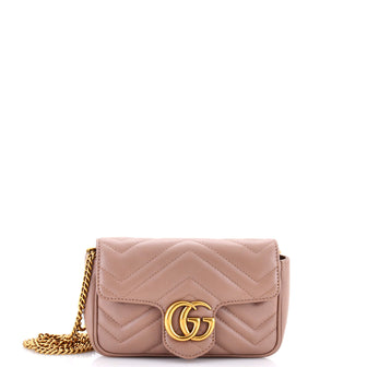Gucci GG Marmont Flap Bag Matelasse Leather Super Mini