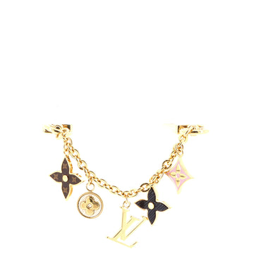 Louis Vuitton Spring Street Chain Bag Charm and Key Holder Metal with Monogram Canvas and Enamel