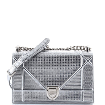 Christian Dior Diorama Flap Bag Cannage Embossed Calfskin Medium