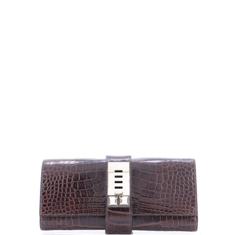 Hermes Medor Clutch Shiny Alligator 23