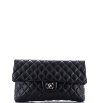 Chanel Classic Flap Clutch Quilted Lambskin