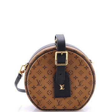 Louis Vuitton Petite Boite Chapeau Bag Reverse Monogram Canvas