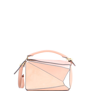 Loewe Puzzle Bag Leather and Suede Small