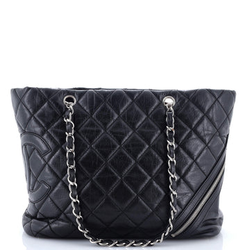 Chanel Cotton Club Tote Quilted Aged Calfskin Large