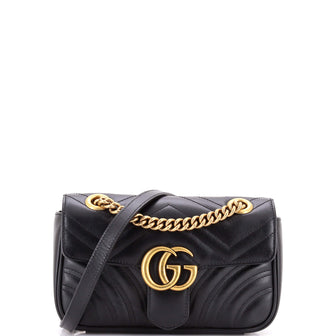 Gucci GG Marmont Flap Bag Matelasse Leather Small