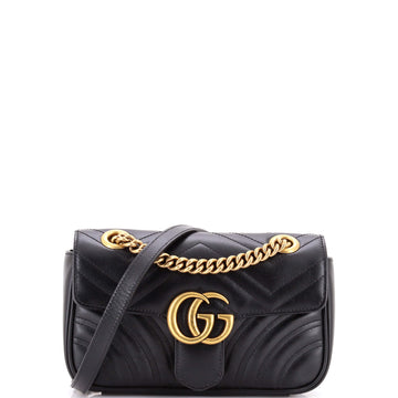 Gucci GG Marmont Flap Bag Matelasse Leather Small