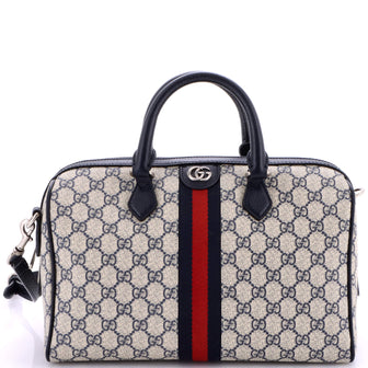 Gucci Ophidia Convertible Boston Bag GG Coated Canvas Medium