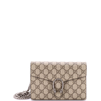 Gucci Dionysus Chain Wallet GG Coated Canvas Small