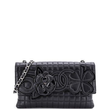 Chanel Camellia No.5 Chain Flap Bag Quilted Lambskin Large