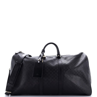 Gucci Bright Carry On Duffle Bag Diamante Leather Large