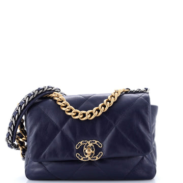 Chanel 19 Flap Bag Quilted Leather Medium