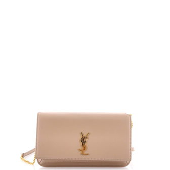 Saint Laurent Classic Monogram Phone Holder Shoulder Bag Leather