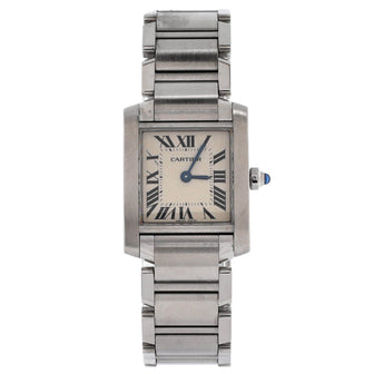 Cartier Tank Francaise Quartz Watch Stainless Steel 20