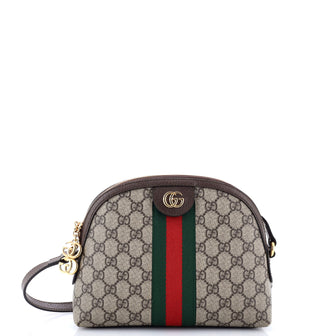 Gucci Ophidia Dome Shoulder Bag GG Coated Canvas Small