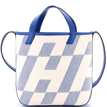 Hermes Cabas H en Biais Tote Canvas with Leather 27