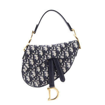 Christian Dior Saddle Handbag Oblique Canvas Mini