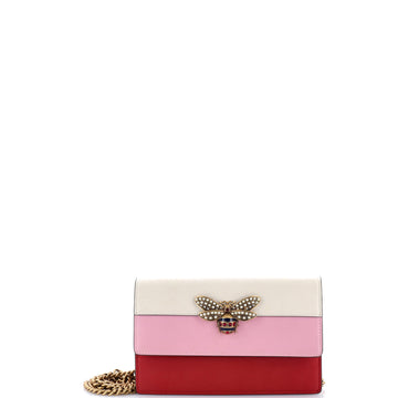 Gucci Queen Margaret Chain Wallet Leather Mini