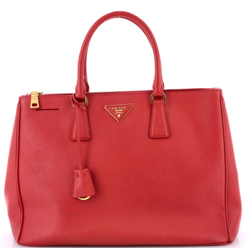 Prada Galleria Double Zip Tote Saffiano Leather Large