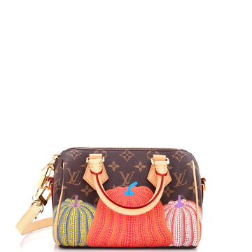 Louis Vuitton Speedy Bandouliere Bag Yayoi Kusama Pumpkins Monogram Canvas 20